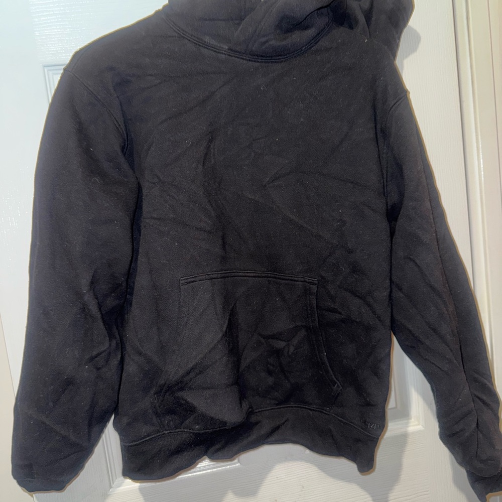 Aritzia Black Hoodie with Front Pocket